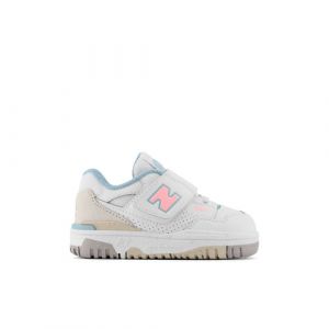 New Balance Bambino 550 HOOK & LOOP in Bianca/Rosa