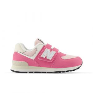 New Balance Bambino 574 HOOK & LOOP in Rosa/Beige