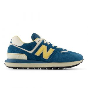 New Balance Uomo 574 LEGACY in Blu/Giallo, Leather, Taglia 47.5