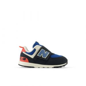 New Balance Bambino 574 NEW-B HOOK & LOOP in Nero/Rossa