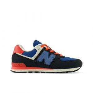 New Balance Bambino 574 in Nero/Rossa