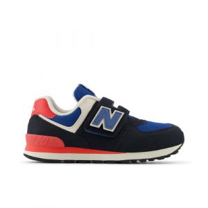 New Balance Bambino 574 HOOK & LOOP in Nero/Rossa