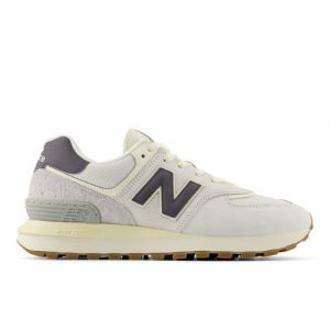 New Balance Uomo 574 LEGACY in Bianca/Grigio, Leather, Taglia 47.5