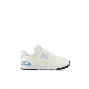 New Balance Bambino 574 NEW-B HOOK & LOOP in Bianca/Viola