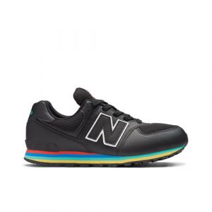 New Balance Bambino 574 in Nero/Rossa