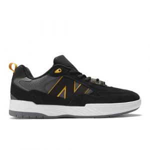 New Balance Uomo NB Numeric Tiago Lemos 808 in Nero/Giallo, Suede/Mesh, Taglia 40