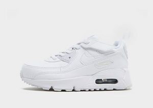 Nike Air Max 90 Leather Bambino, White/Metallic Silver/White/White