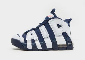 Nike Air More Uptempo 96 Kids, White/Metallic Gold/University Red/Midnight Navy