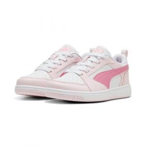 PUMA Sneaker Rebound V6 Lo da Bambini 34 White Fast Pink Whisp of