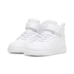 PUMA Sneaker Rebound V6 Mid per Bimbi ai Primi Passi 24 White Cool Light Gray