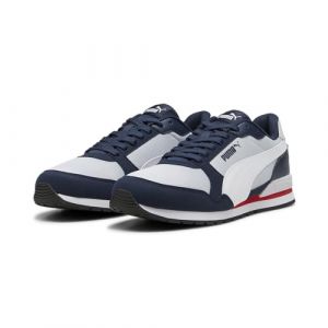 PUMA Scarpe da Ginnastica ST Runner v3 in Rete 41 Silver Mist White Club Navy for all Time Red Black Gray Blue