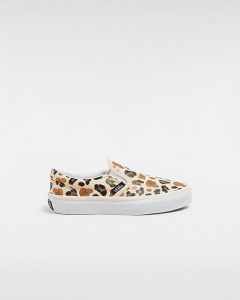 VANS Scarpe Bambino/a Classic Slip-on Con Glitter (4-8 Anni) (brown/true Whit) Bambino Marrone, Taglia 31