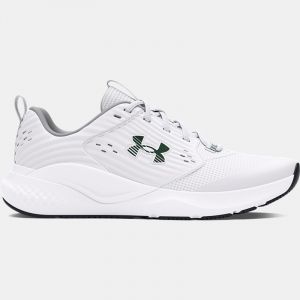 Scarpe da allenamento Under Armour Commit 4 da uomo Bianco / Mod Grigio / Forest Verde 47.5