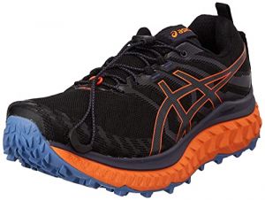 ASICS Fujitrabuco Max 1 Scarpa Running da Trail per Uomo Nero Arancione 48 EU