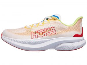 Scarpe HOKA Mach 6 Bianco/Solar Flare Uomo