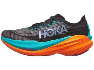 Scarpe HOKA Mach X 2 Black/Electric Aqua Uomo - AMPIA