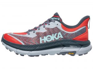 Scarpe HOKA Mafate Speed 4  Cerise/Stormy Skies Uomo