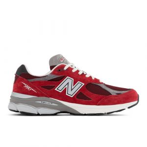 New Balance Uomo MADE in USA 990v3 in Rossa/Grigio