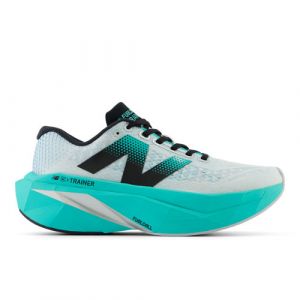 New Balance Donna FuelCell SuperComp Trainer v3 in Bianca/Verde/Grigio/Blu, Synthetic, Taglia 38