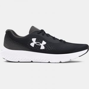 Scarpe da corsa Grade School Under Armour Rogue 4 da ragazzo Nero / Castlerock / Bianco 35.5