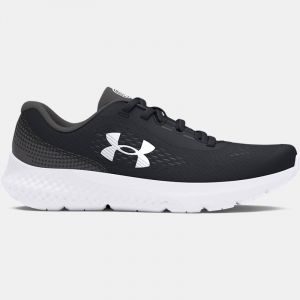 Scarpe da corsa Pre-School Under Armour Rogue 4 AL da ragazzo Nero / Castlerock / Bianco 31