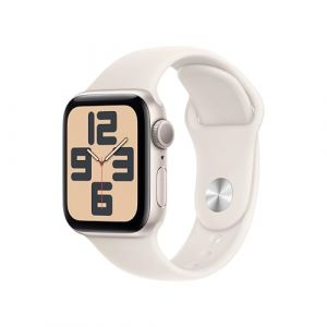 Apple Watch SE (2ª gen.) GPS 40 mm Smartwatch con cassa in alluminio Galassia e Cinturino Sport Galassia - S/M. Tracker per il fitness e il sonno