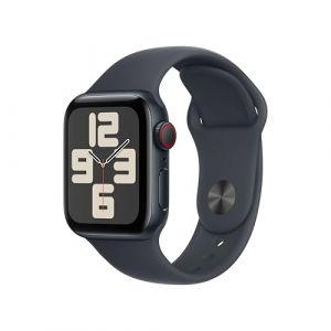 Apple Watch SE (2ª gen.) GPS + Cellular 40 mm Smartwatch con cassa in alluminio Mezzanotte e Cinturino Sport Mezzanotte - S/M. Tracker per il fitness e il sonno