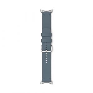 Cinturino in pelle lavorata per Google Pixel Watch - Compatibile solo con Pixel Watch 3 da 45 mm - Grigio luna