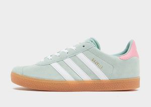 adidas Originals Gazelle Junior, Hazy Green / Cloud White / Bliss Pink