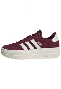 adidas Women VL Court Bold Shoes Leather Upper Burgundy 6