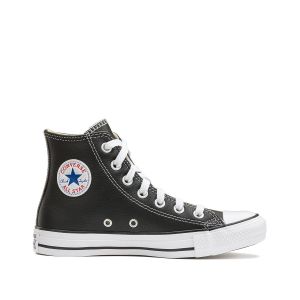 Converse Chuck Taylor All Star Pelle Hi Nero Uomo Taglie 42