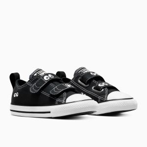 Converse Sneakers Chuck Taylor All Star 2v Ox Sketch Nero Bambina Taglie 25