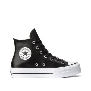 Converse Chuck Taylor All Star Lift Pelle Hi Nero Donna Taglie 37