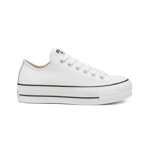 Converse Chuck Taylor All Star Lift Cuir Ox Bianco Donna Taglie 37