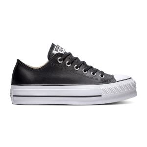 Converse Chuck Taylor All Star Lift Cuir Ox Nero Donna Taglie 36