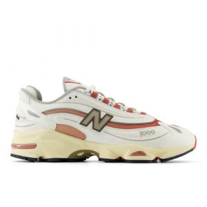 New Balance Uomo 1000 in Bianca/Rossa, Leather, Taglia 45.5