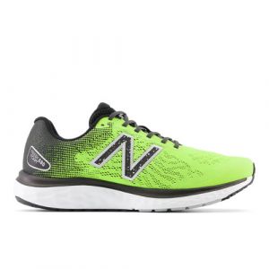 New Balance Uomo Fresh Foam 680v7 in Verde/Nero/Grigio, Textile, Taglia 47.5