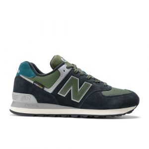 New Balance Unisex 574 in Nero/Grigio, Suede/Mesh, Taglia 47.5