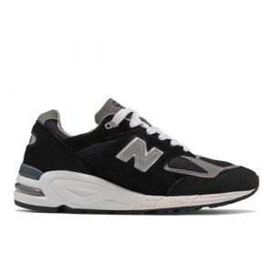 New Balance Uomo MADE in USA 990v2 Core in Nero/Bianca, Leather, Taglia 47.5