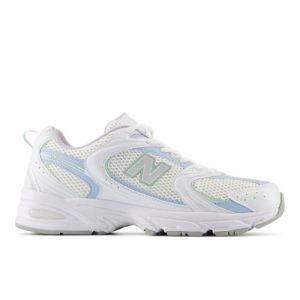 New Balance Unisex 530 in Bianca/Blu/Verde/Viola, Synthetic, Taglia 38.5