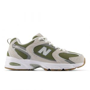 New Balance Unisex 530 in Verde/Grigio, Suede/Mesh, Taglia 37