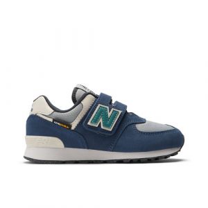 New Balance Bambino 574 HOOK & LOOP in Blu/Grigio