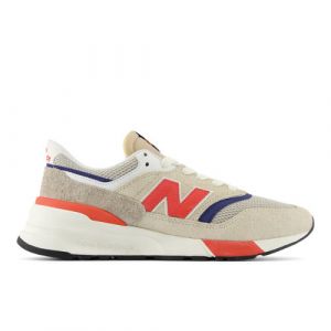 New Balance Unisex 997R in Beige/Rossa