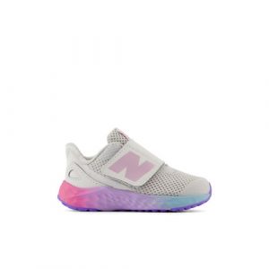 New Balance Bambino Fresh Foam Arishi v4 Hook and Loop in Grigio/Rosa/Viola