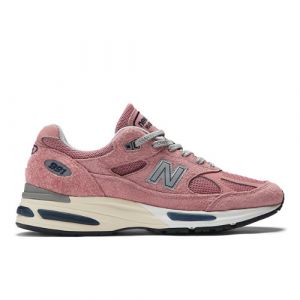 New Balance Unisex Made in UK 991v2 in Rosa/Blu/Grigio/Giallo