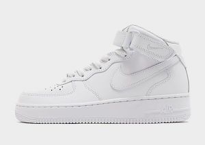 Nike Air Force 1 Mid Donna, White/White/White