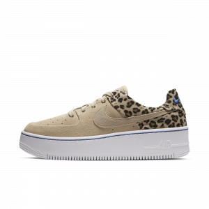 Scarpa Nike Air Force 1 Sage Low Premium Animal - Donna - Marrone