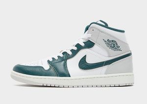 Jordan Air 1 Mid SE, White/Sail/Neutral Grey/Oxidised Green