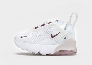 Nike Air Max 270 Neonati, White/Platinum Violet/Burgundy Crush