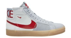 Nike sb blazer mid scarpe bianco rosso